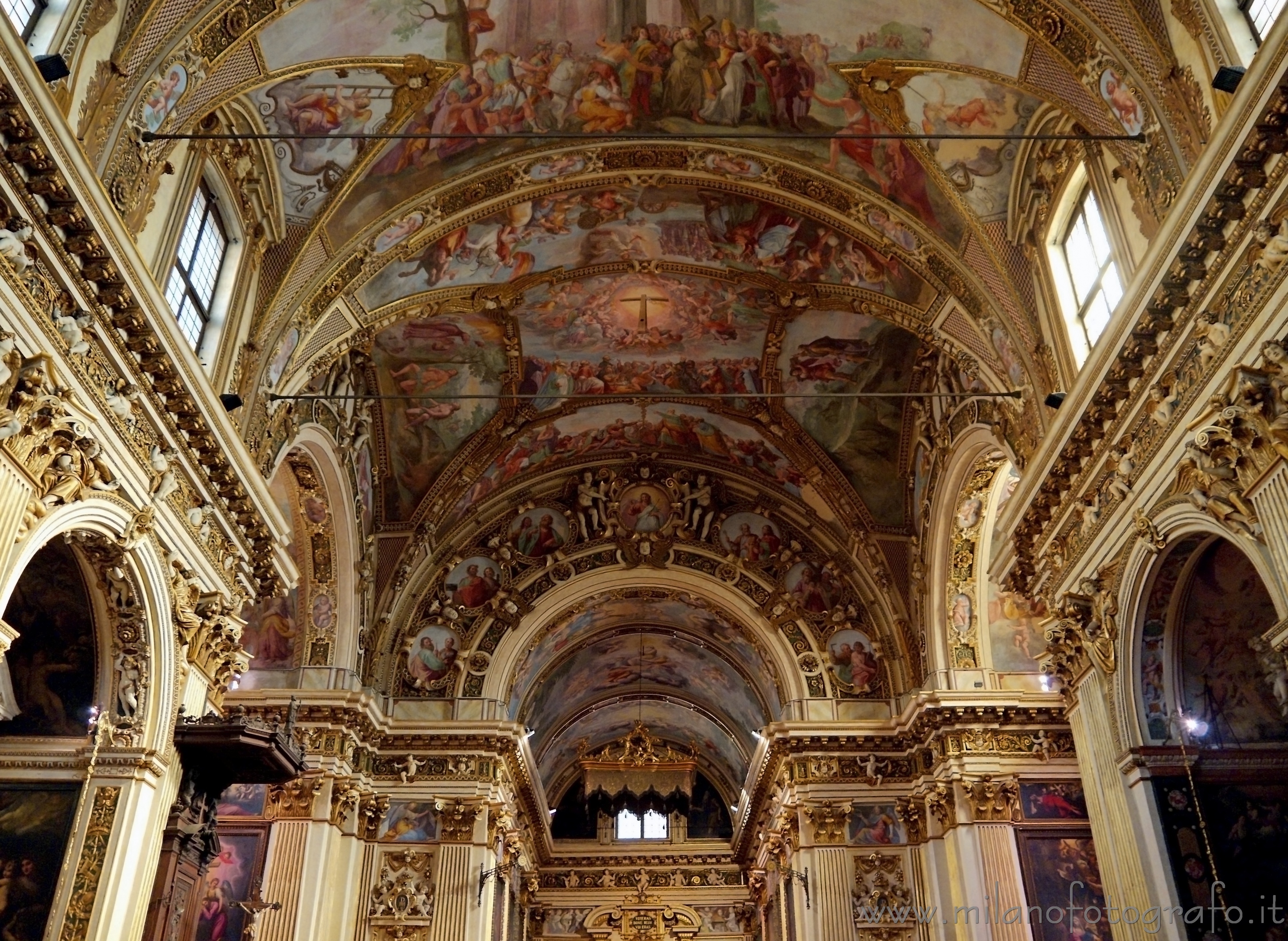 Milan (Italy) - Detail of the interior of the church of Sant'Antonio Abate